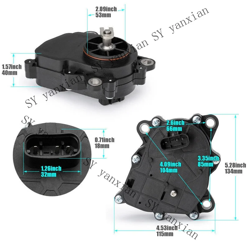 

SY+ Fit For Can am 800 1000 Outlander Renegade ATV UTV 3 Pin 4x4 Actuator Motor New
