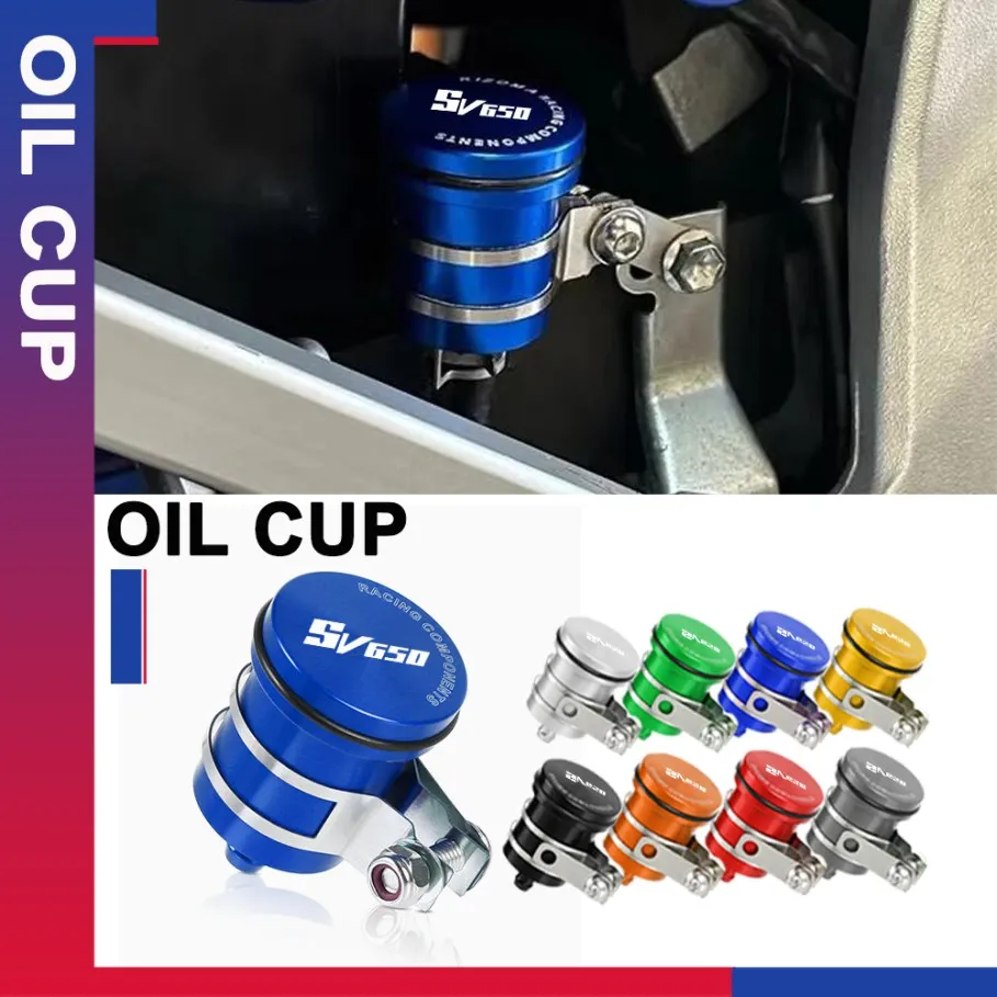 

Motorcycle Brake Clutch Tank Cylinder Fluid Oil Reservoir Cup For Suzuki SV650 / S/X SV650S SV 650 1999-2025 2013 2016 2022 2021