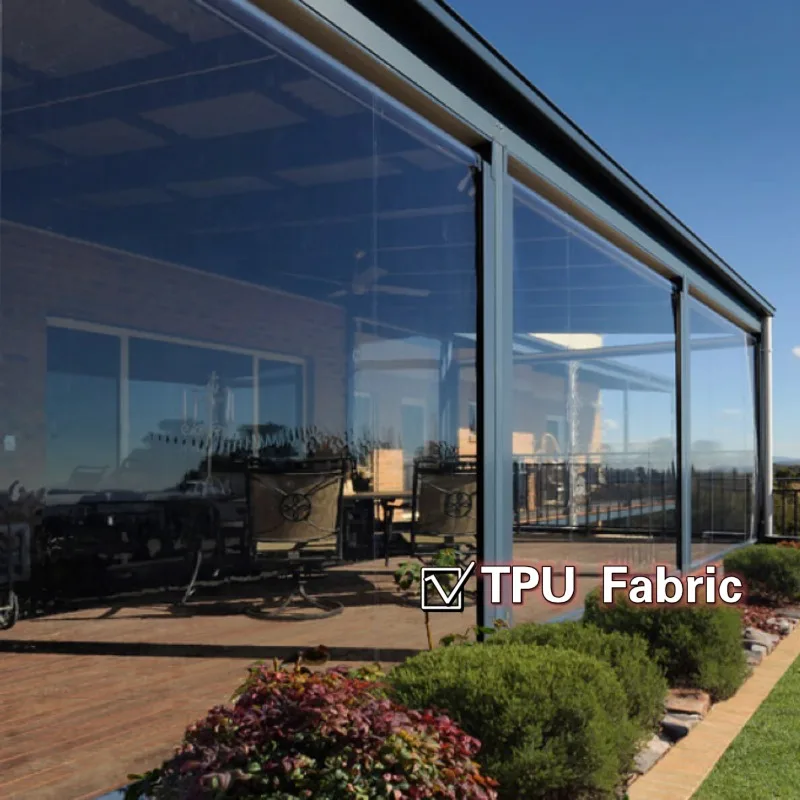 

BOLAIEN Outdoor Window Shades Blind with Zipper Clear TPU Patio Blinds Smart Motorized Roller Shade Windproof Balcony