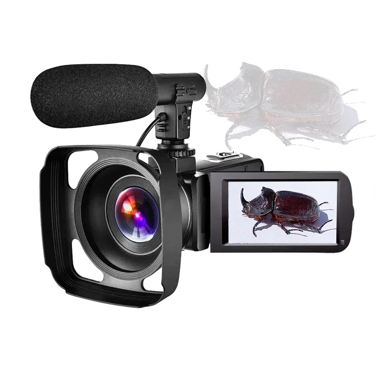 3 Inch IPS Touch Screen 18X Zoom Video Camera Camcorder Full HD 2.7K 30MP IR Night Version Vlogging Camera