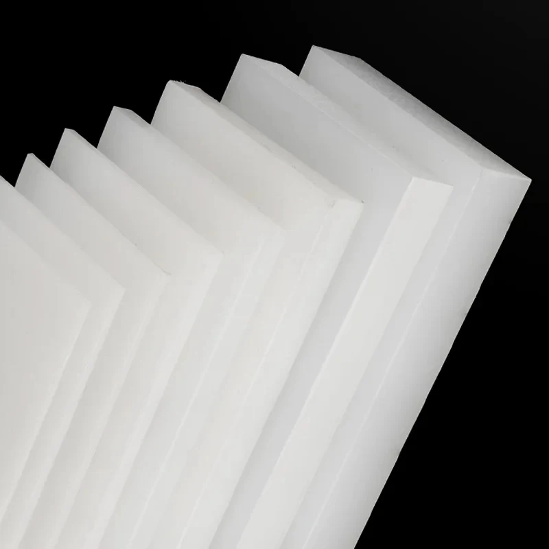 2Pcs White PA Nylon Flat Bar Wear Resistant Plastic Strip 495mm Length Industrial Machining Parts