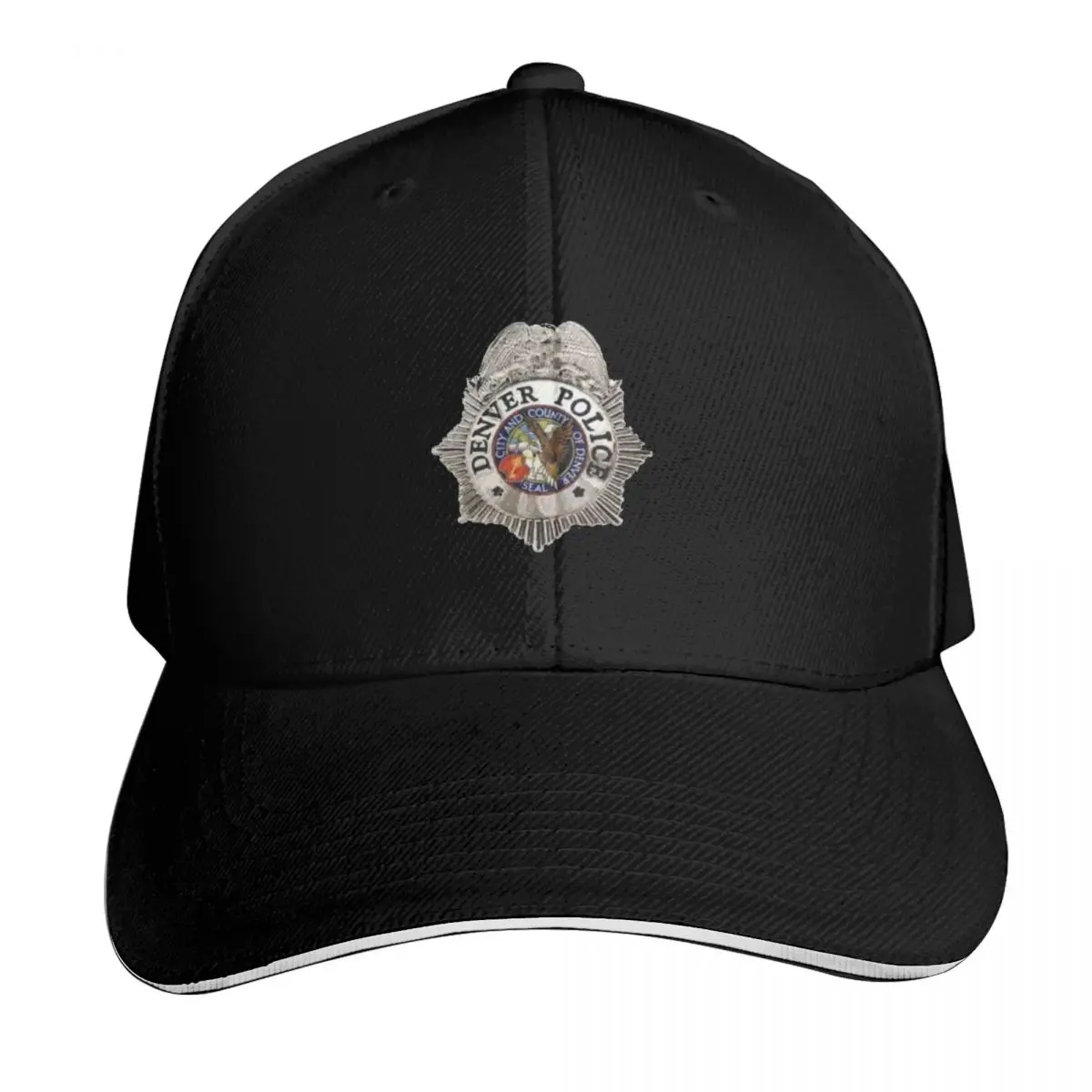 

Denver Colorado Police Badge With Color City Seal Baseball Cap Luxury man cap Golf Cap Anime Hat Men's Caps Women's
