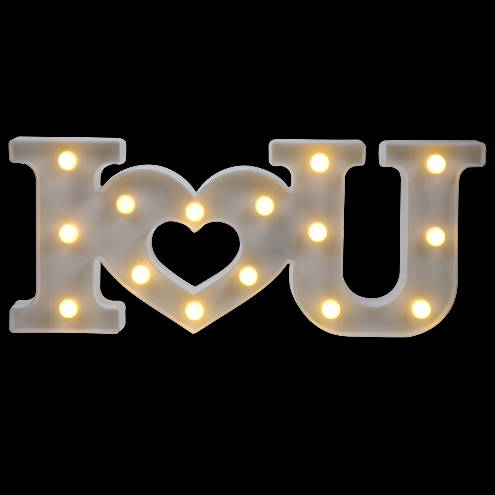 أضواء تصميم الحروف الرومانسية، مصابيح LED رائعة لعيد الحب، أضواء زخرفية إبداعية لتخطيط غرفة المنزل