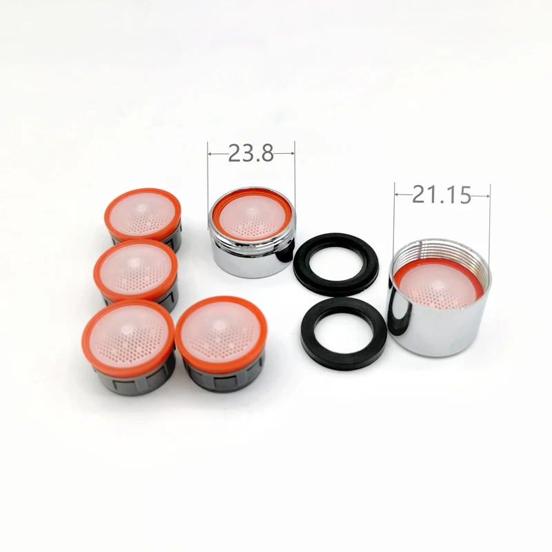 WASOURLF 6 PCS Water Saving Faucet Aerator 4L Minute Core M24 Male M22 Female Thread Size Tap Device Bubbler Welcome Wholesale