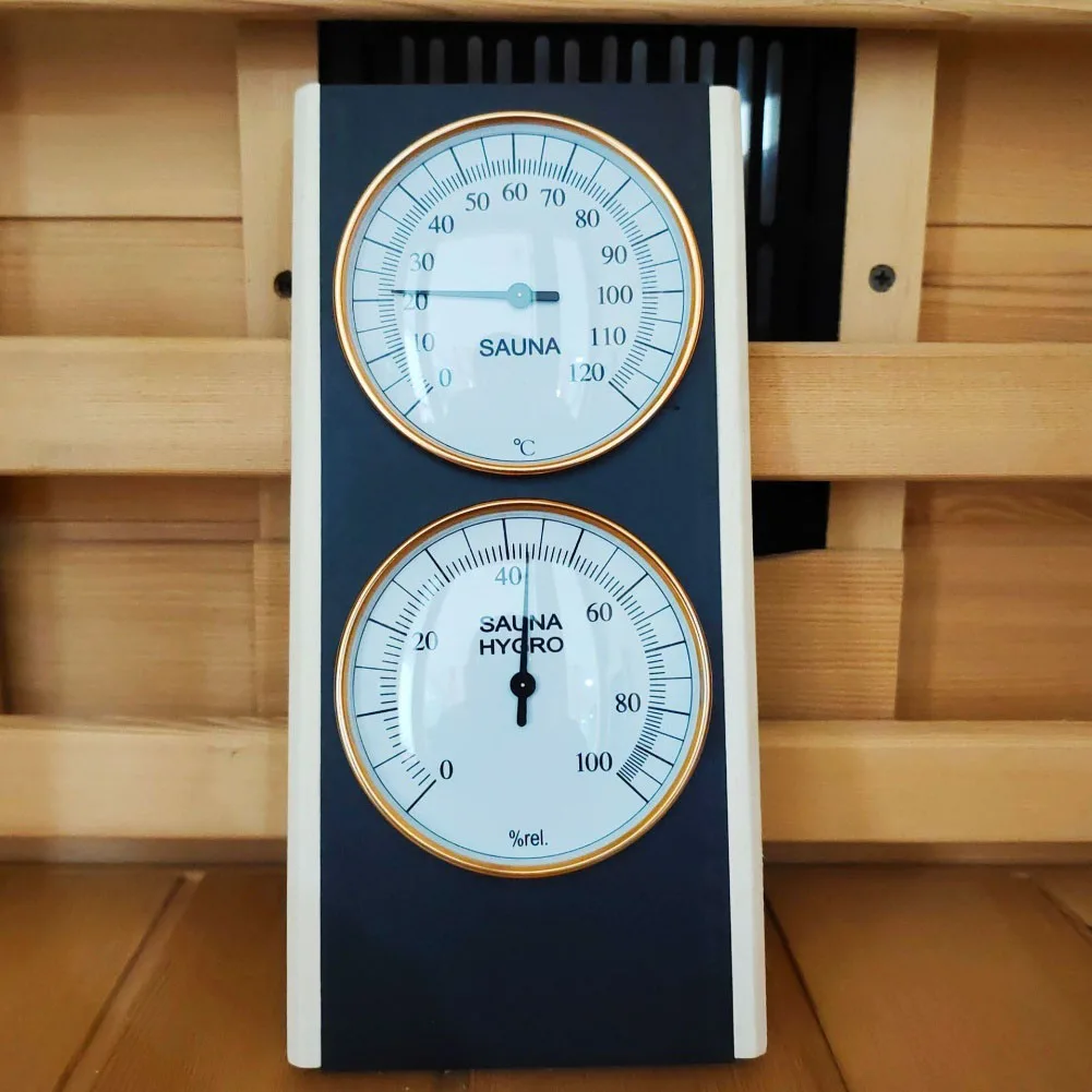 

Analog Display Thermometer Sauna Hygrometer Relaxation In Sauna Easy-Read Temperature Meter Functional Spa Tool