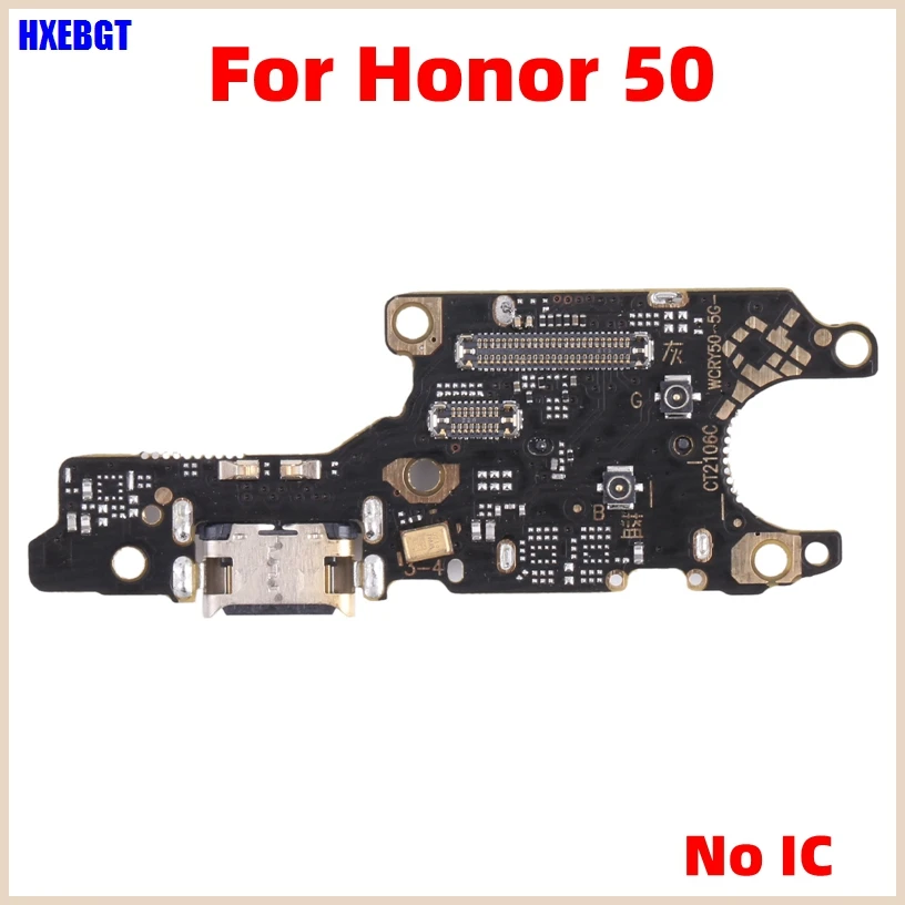 Quality AAA For Honor 50 USB Charging Port Flex Cable No Fast Charging IC Charge Board Dock Connector Smartphone Repair Parts