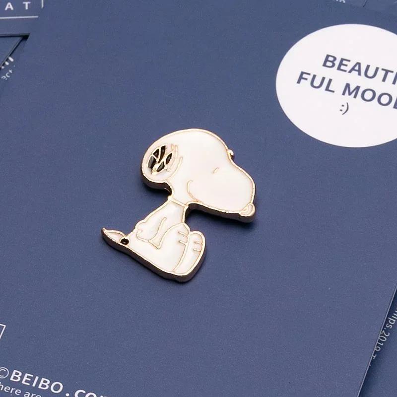 Snoopy Woodstock Creatief Creatief Paar Pin Broche Cartoon Dier Badges Revers Pin Sieraden Kids Cadeau Vrouwen Decoratie