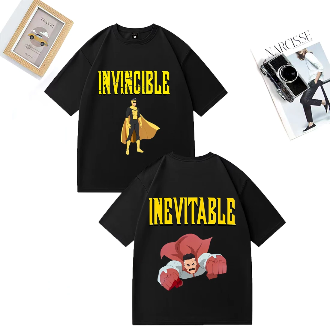 

INVINCIBLE Blood Stained logo 2025 Men T Shirts Casual Graphic Oversized Sports Tops Breathable Comfortable Streetwear Cool Tees