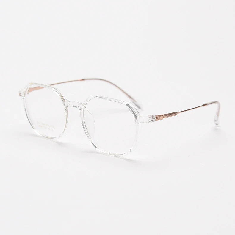 56431 Transparente Brillengestelle für Damen, verschreibungspflichtige klare Brille, Herren, optischer Rahmen, Brillen, elastisches Bein