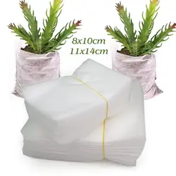 100PCS 8x10cm 11x14cm Biodegradable Plant Nursery Grow Bag Non-woven Fabric Seeds To Sow Flower Pots for Home Garden Accessories