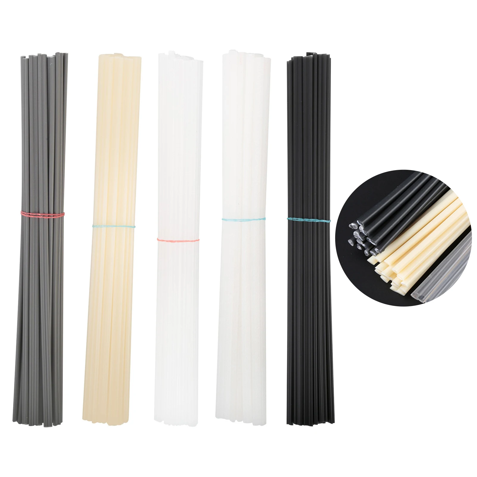 

50 шт. пластиковые сварочные стержни для ремонта автомобильного бампера, ПП, ПВХ, АБС-пластик, PPR, цветная ремонтная палочка, сварочные принадлежности для ремонта бампера