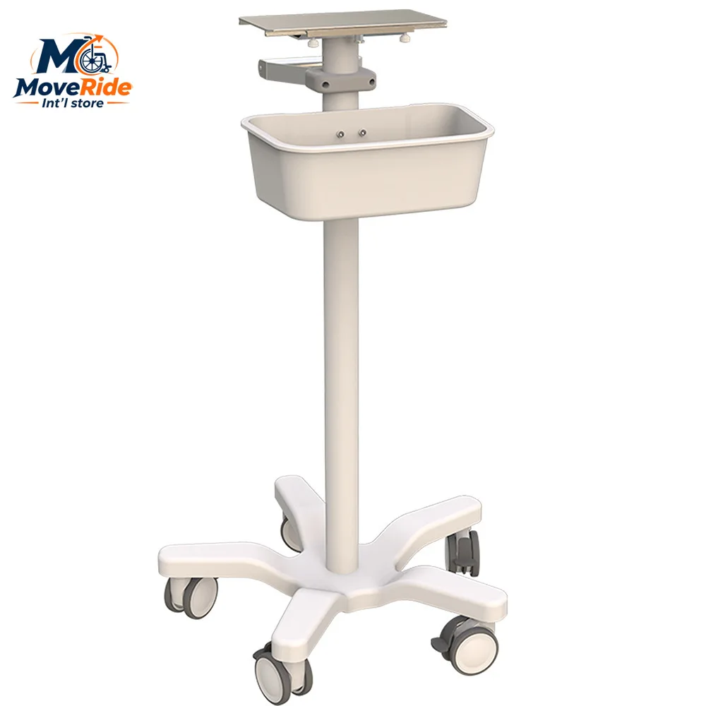 Monitor cart, bracket, ventilator cart, hospital cart, aluminum alloy bracket, silent casters