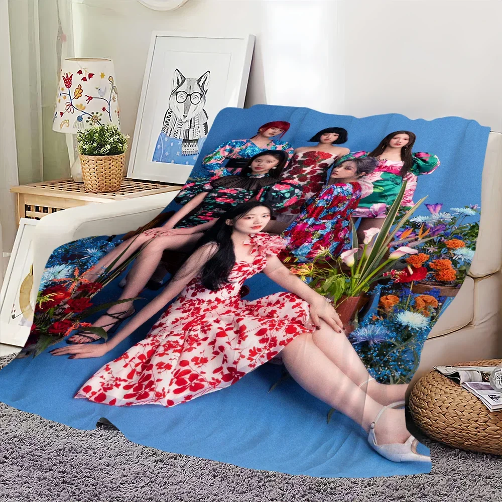 

Плед Kpop GIDLE Skicomfort из теплого мягкого флиса для детей, дома, гостиной, офиса, путешествий, подарки