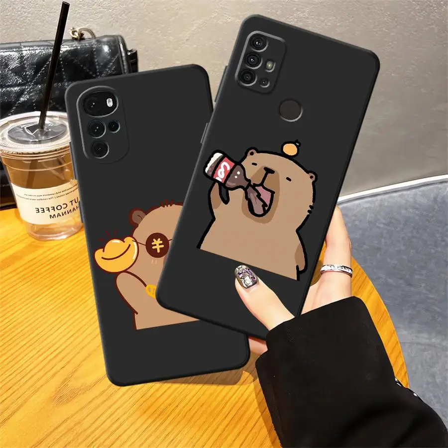 حافظة لهاتف Moto X30 Pro S30 Pro Edge 20 30 Capybara Cartoon Cute