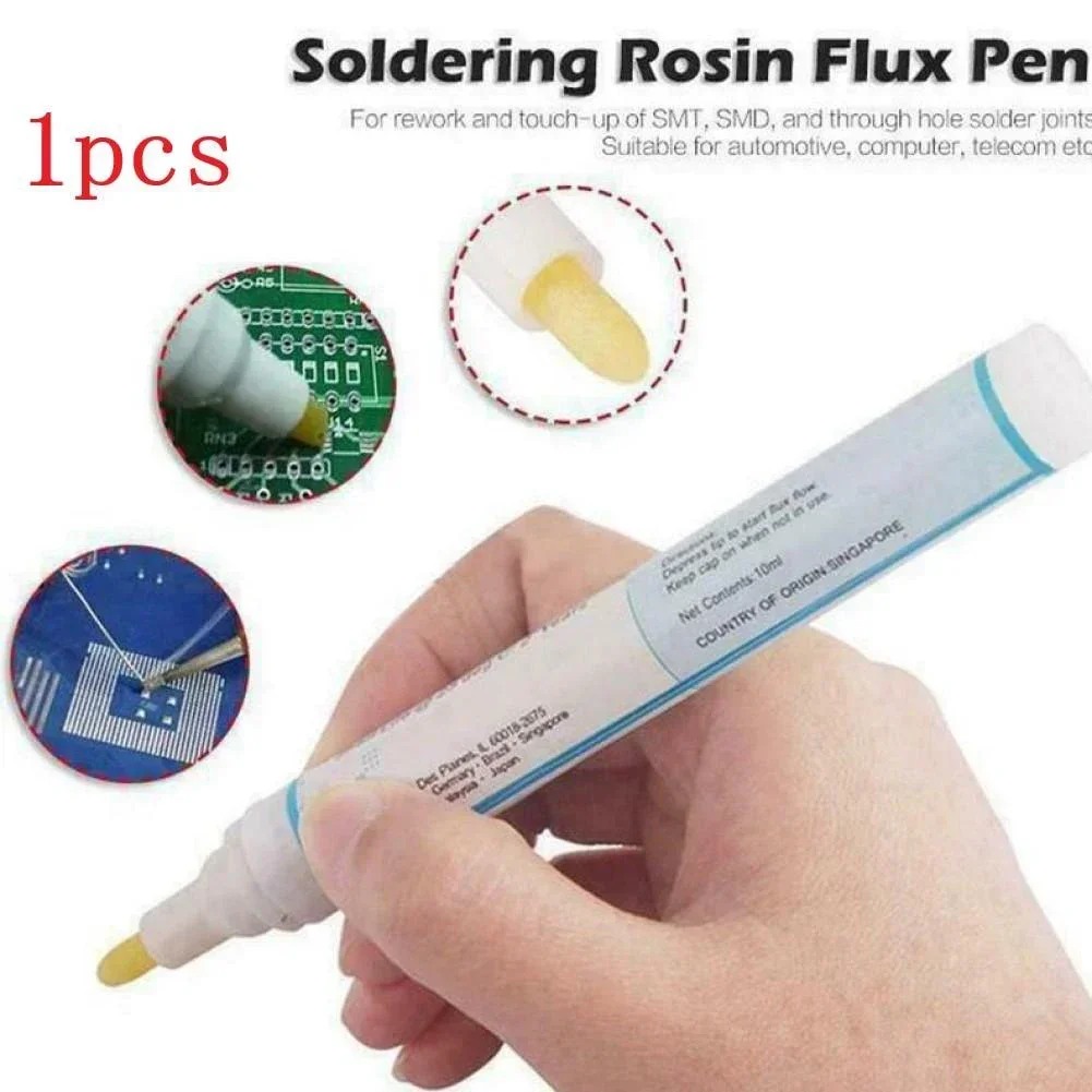 Imagem -02 - Rosin tipo Solda Flux Caneta Não Limpa Componentes Eletrônicos Solda sem Chumbo Pcb Fpc Placas Smt Ks-951 Ks186 10ml