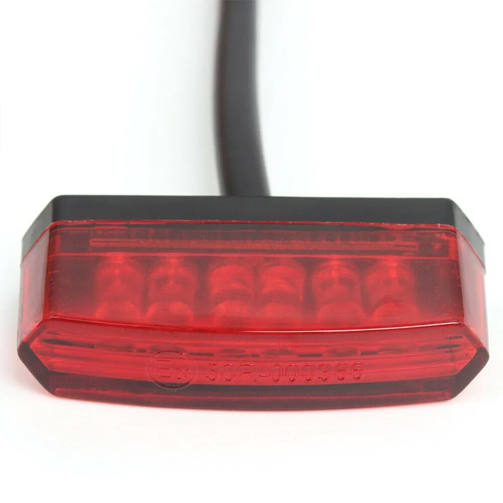 Plastic 6LED Tail Light Rear Red Running Stop 180 Degrees Of Visible Light 49*11*20.5mm 6pcs Brake Bright Lamp