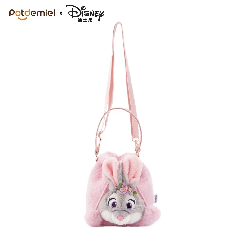 

Disney Bunny Plush Drawstring Bucket Bag Cute Cartoon Crossbody Soft Fluffy Shoulder Bag for Girls Women Kids Gift Daily Use