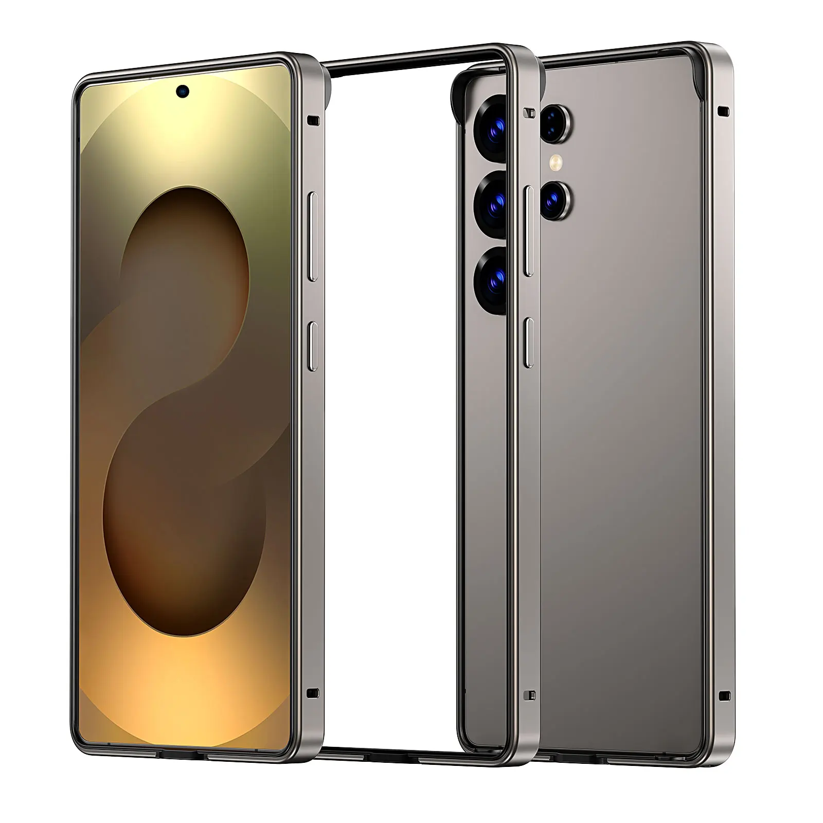 

Titanium Metal Bumer Case For Samsung Galaxy S25 Ultra S24 Plus 5G S25ultra S24ultra S25plus S24plus GalaxyS25 Phone Accessories