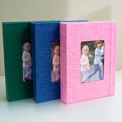 Album Insert Album Standard 6-inch, acid-free album with 52 vintage album with front window, wedding and family photo storage.