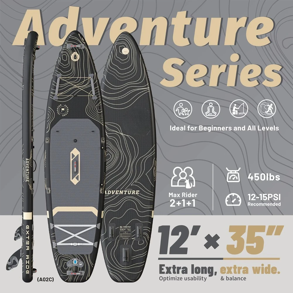 A02A Custom Inflatable PVC Water Sports Paddle Board Surfboard