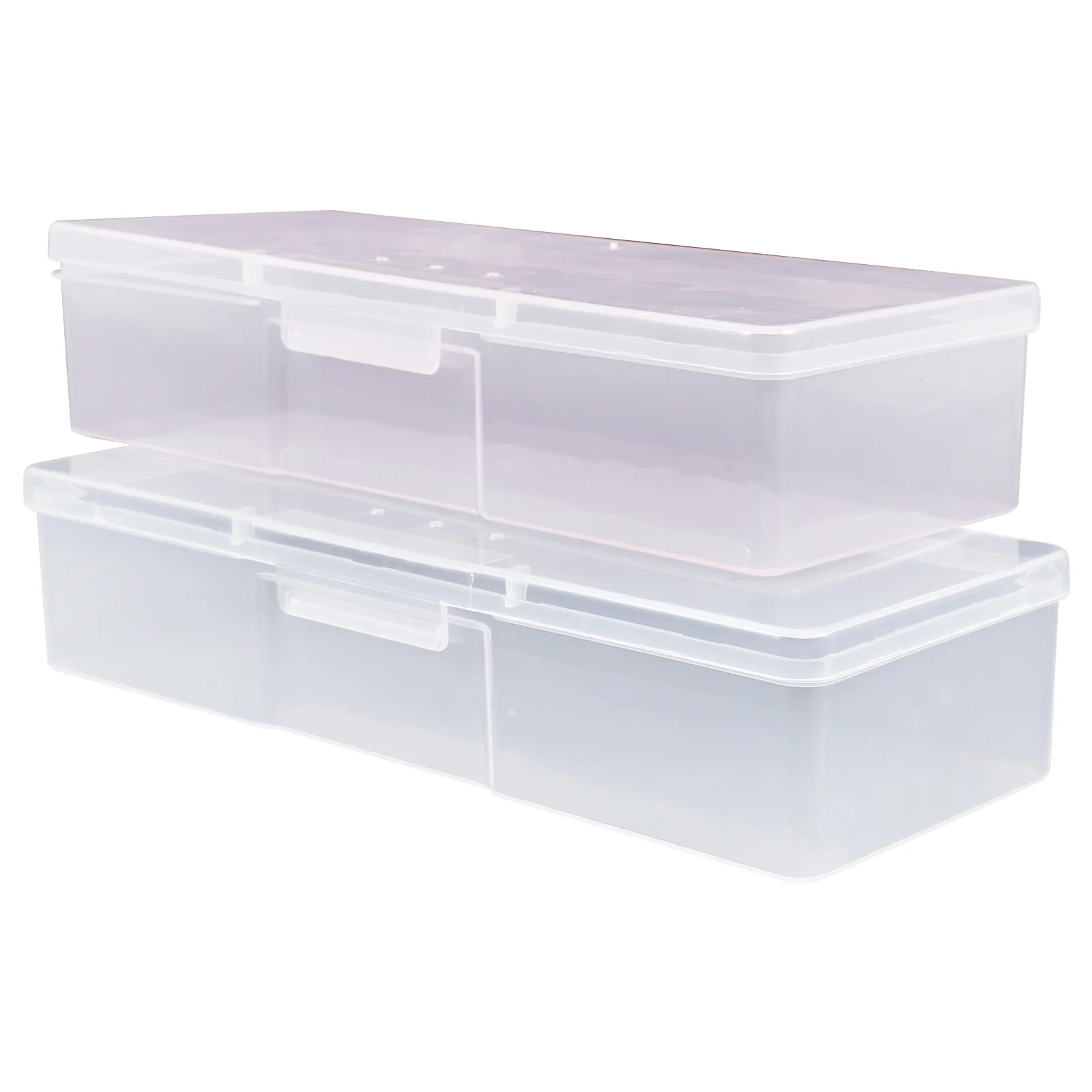 

4 шт., коробки для хранения инструментов для ногтей, органайзер для маникюрных инструментов, компактный портативный маленький держатель для кистей из АБС-пластика, чехол для хранения