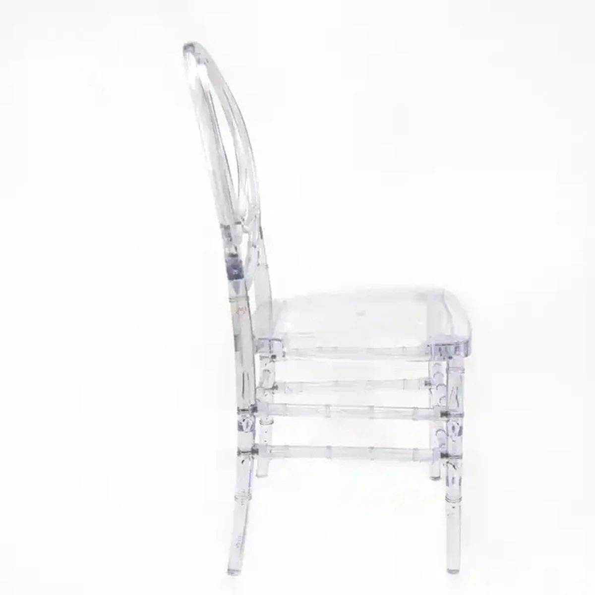 60pcs Durable crystal clear phoenix stackable resin wedding chair 153