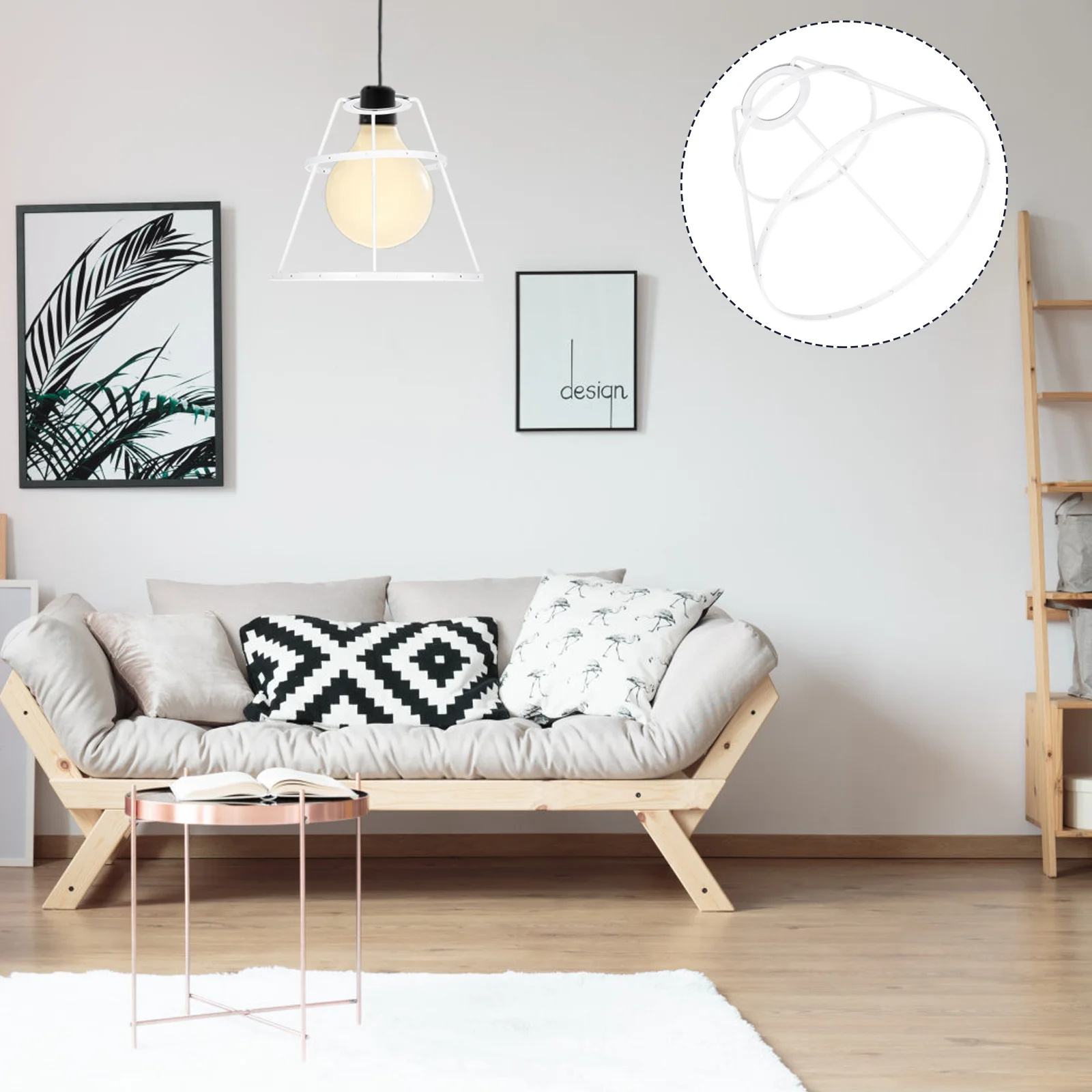 

Iron Lampshade Frame Vintage Style Diy Rack For Table Ceiling Light Decor Rustproof Surface Lampshade Accessories