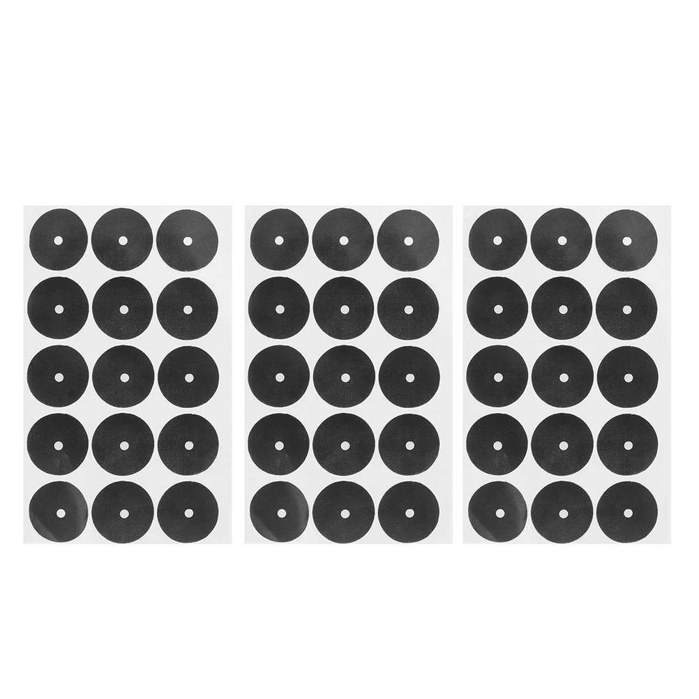 

3 Sheets Billiard Point Stickers Pool Table Marker Dots Proper Size Reliable Self adhesive Woven Cloth Black Snooker Spots