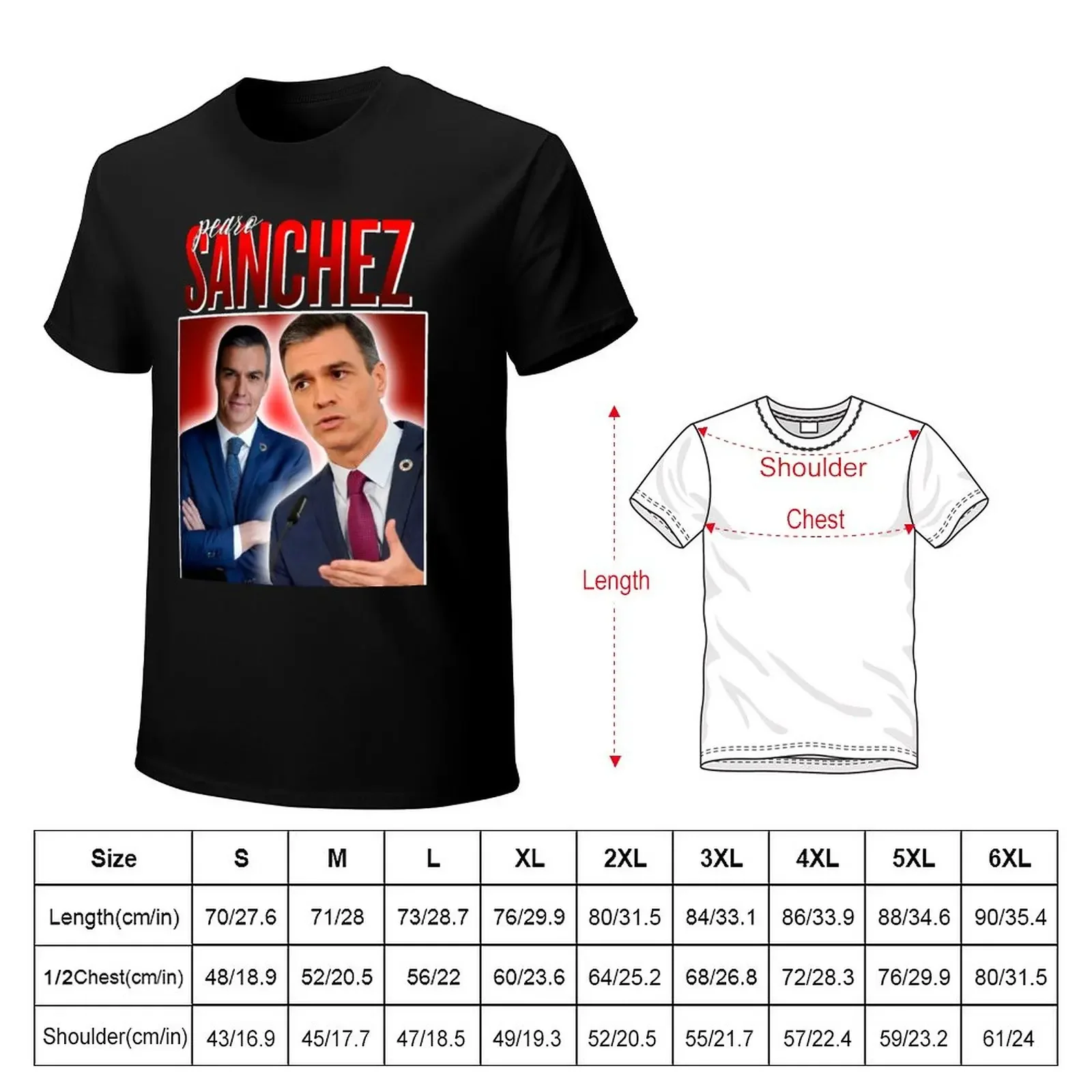 PEDRO SANCHEZ T-Shirt summer top t shirt man vintage clothes aesthetic clothes mens T-Shirts big and tall