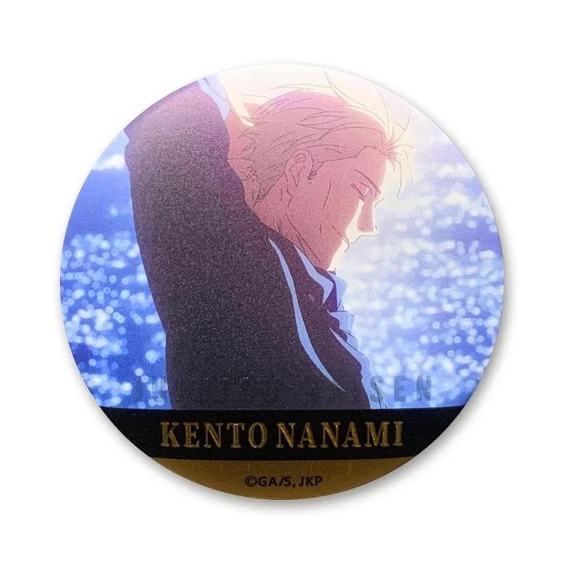 Anime Jujutsu Kaisen Nanami Kento Cosplay Relief Gilding Laser Badge   Ambitus