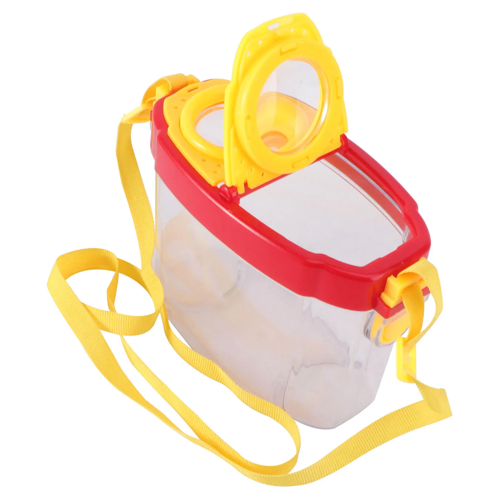 2 قطعة صناديق مراقبة الحشرات عدسة مكبرة إدراج الاستكشاف في الهواء الطلق حاوية المجمع البيولوجي لتعلم الأطفال