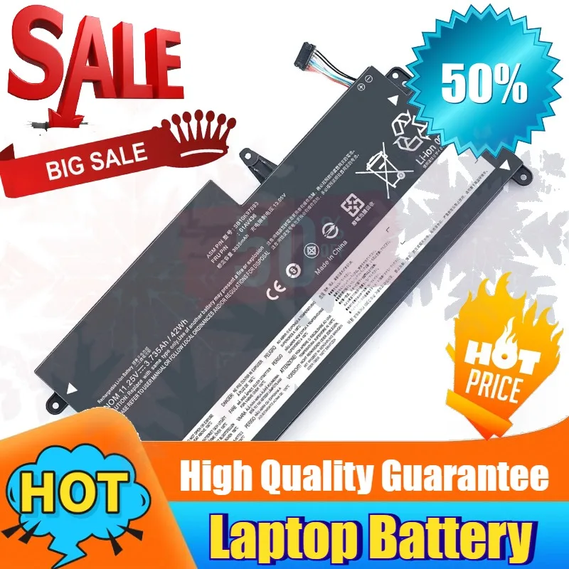 SWZY Laptop Battery 01AV400 For Lenovo 01AV401 01AV402 01AV435 01AV436 01AV437 ThinkPad S2 Gen 13 Chromebook Series SB10K97593