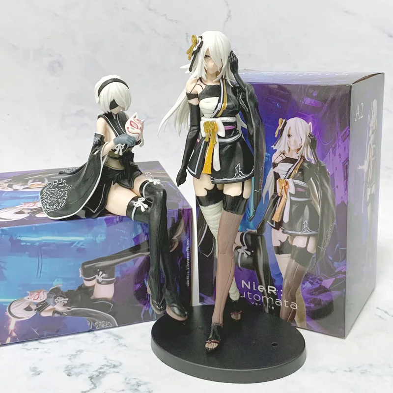 

Nier Automata 2B Action Figure Game Yorha Figuras Nierautomata Manga Figurine Anime GK Statue Model Peripheral Toys Gift for Kid
