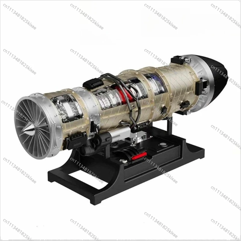 For All-metal DIY Turbojet Small Bypass F35 Fighter Engine Assembly Model, Technology Exhibition Hall Ornament