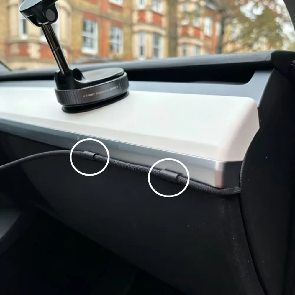 24Pcs Plastic Car Dashboard Wire Clips 3D Printed Adhesive Mount Car Cable Clip Hook Shaped Clip-On Automotive Cable Holders