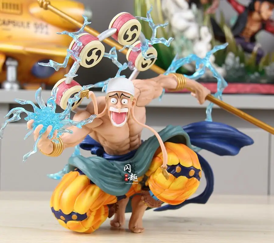 One Piece Anime Figures 20cm Enel Pvc Figurine Action Figure Eneru Statue Doll Collectible Model Decoretion Ornaments Gifts Toy