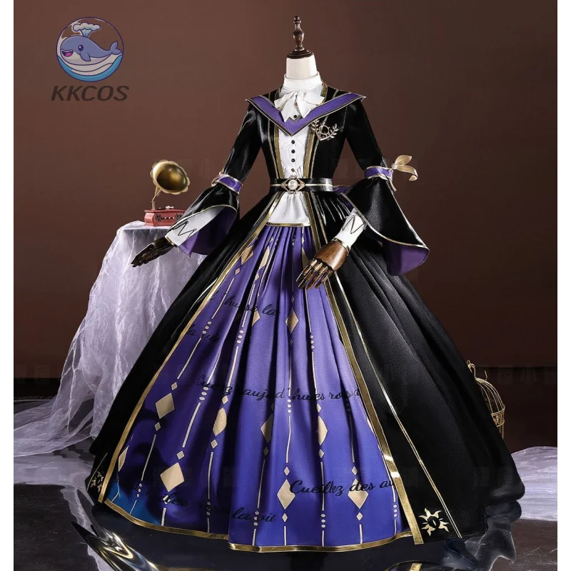 

KK Game IdentityV Мэри Кровавая Королева Косплей Костюм Пальто Пояс Рубашка Платье Опора Брошь Набор Хэллоуин Новая Женская Модная Униформа