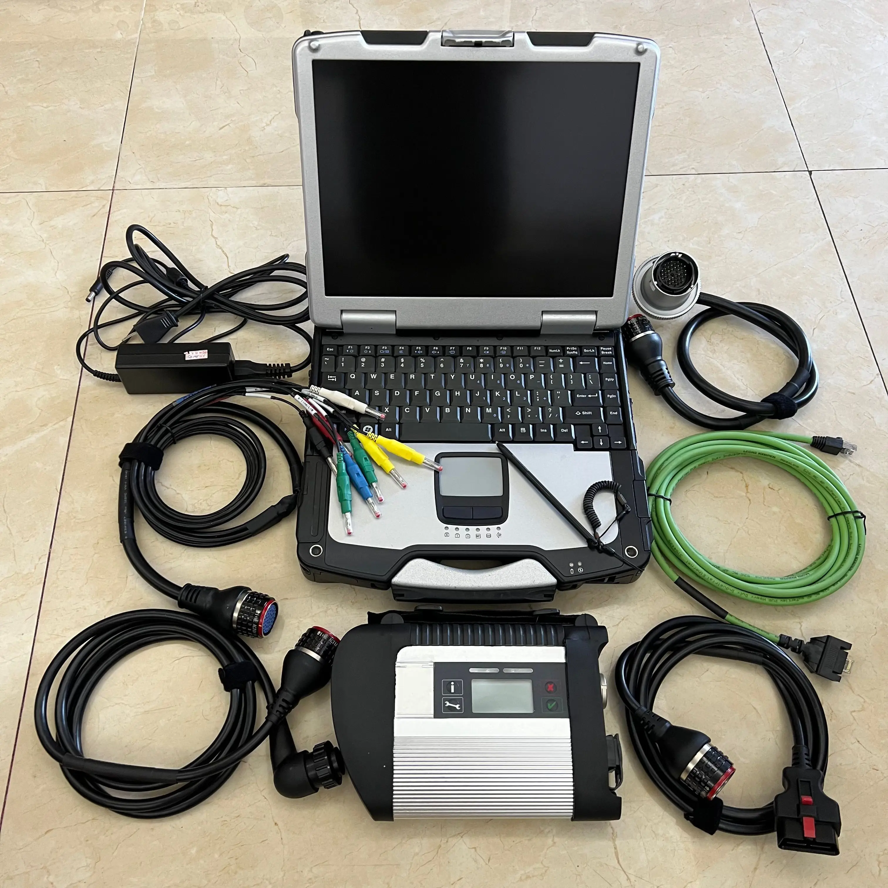 

2024 top new mb star diagnostic tool sd c4 with software 2024.12v ssd in cf-31 laptop 4gb full set ready to work for mb star c4