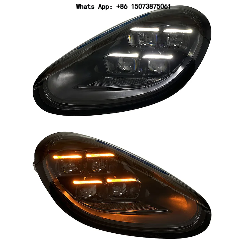 YU GUANG for Pors-che Cayman 987.2 Boxster 2009 2012 Models Upgrade Matrix Style 2024 LED Head Lights Auto Parts Headlights