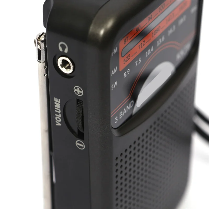 B03B-Kk78 Universal Emergency Radtio Portable Sw/Am/Fm LCD Display Pocket Pointer Telescopic Angten