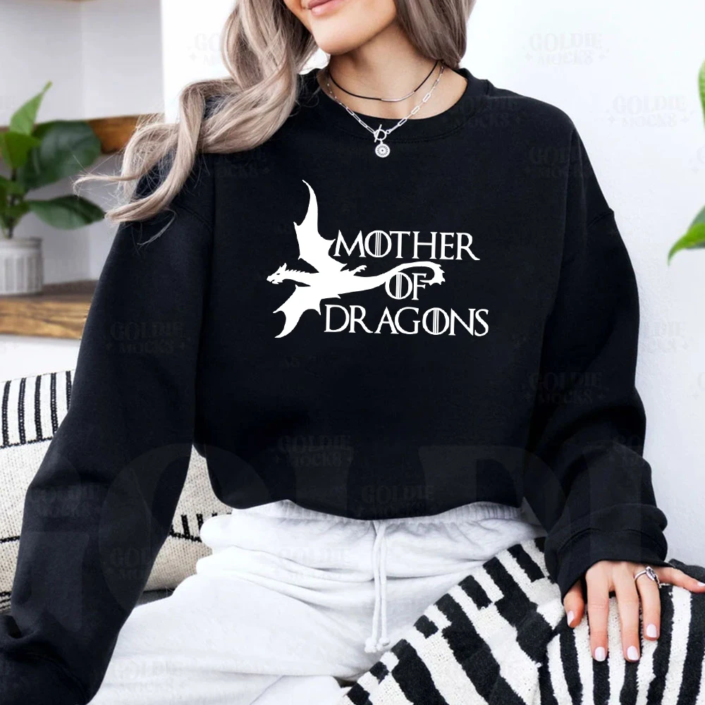 

Dragon Family Sweatshirts Mother of Dargon Hoodie Womens Clothing Novelty Fashion Hoodies Sweatshirt Hoody Sport Aesthetic Tops