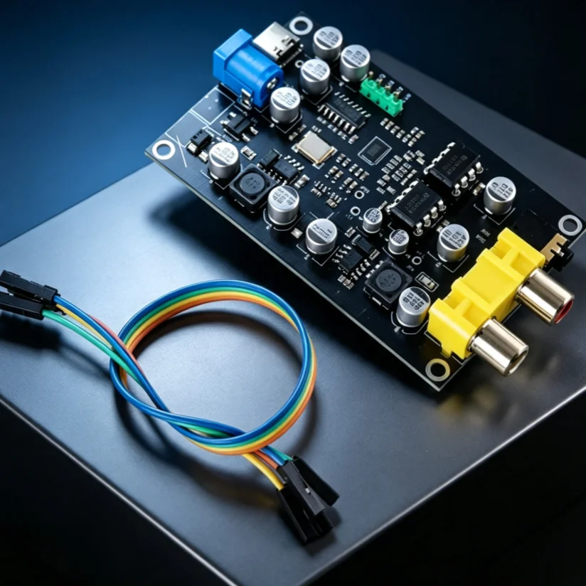 ES9038 I2S DAC Decoder Board, DSD512 Hi-Fi Audio Module for Bluetooth Audio Player Upgrade