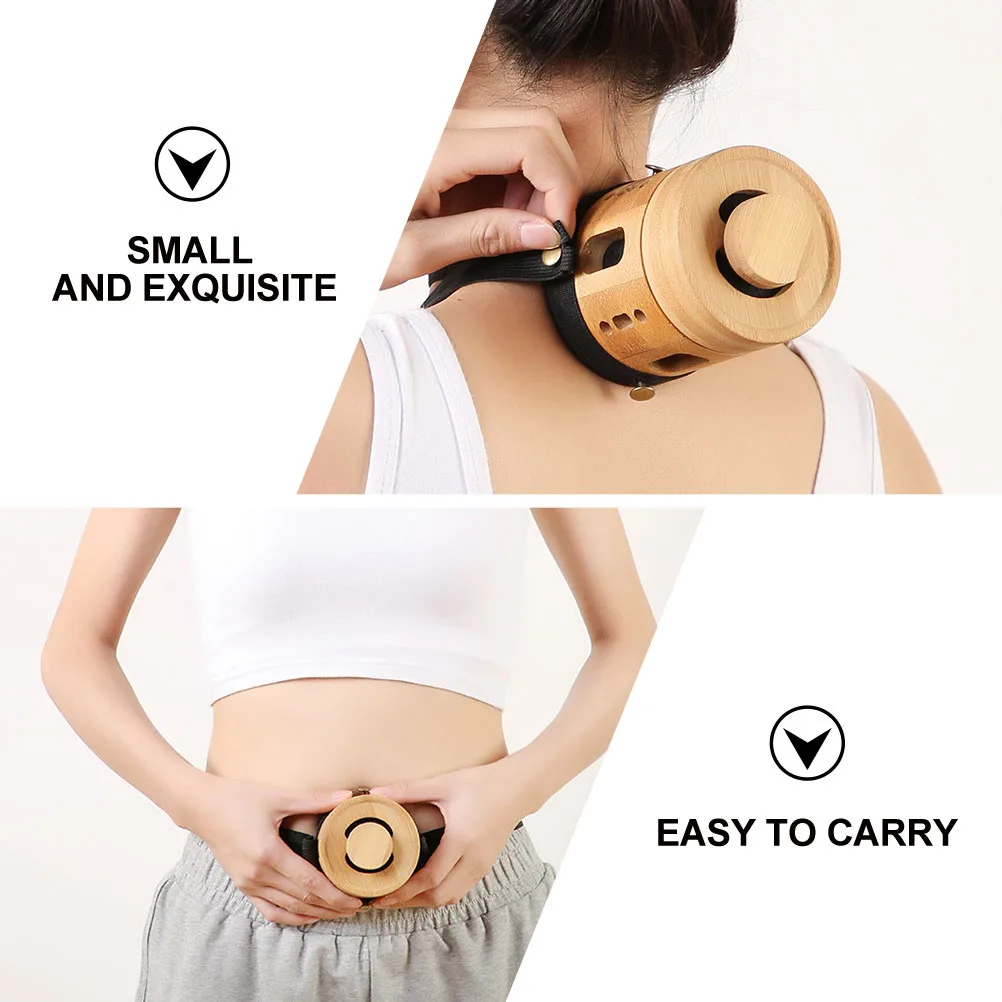 

Portable Burner Box For Body Moxibustion Anti-Scald Stick Holder Massage Tool Abdomen Waist Shoulder Use Bamboo Moxa Box
