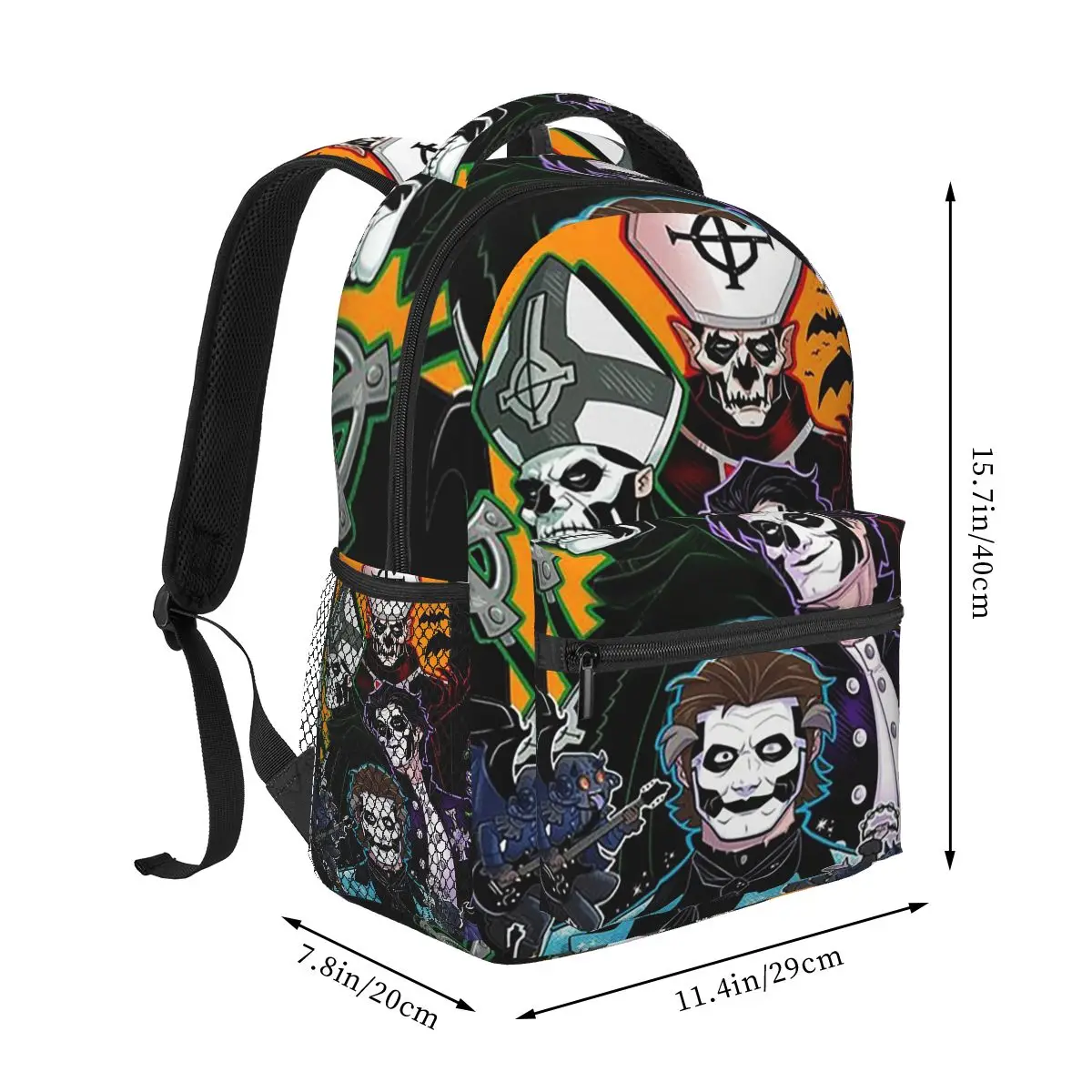 Ghost Band Metal Rock Music Backpack Hot Sale Daypack Large Capacity Children BookBag School Bag Shoulder Bags for Men Women