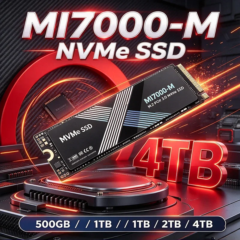 MI7000-M SSD New M.2 NVMe SSD PCIe 3.0 High Performance Internal Drive 500GB 2TB 4TB Storage Upgrade For Desktop Laptop