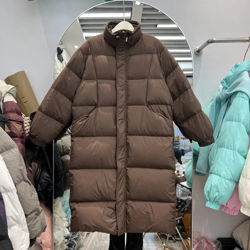 

Women's Down Jackets Female Casual Simple Solid Color Oversized Fluffy Windproof Thermal Overcoats for 18-24 Years Old