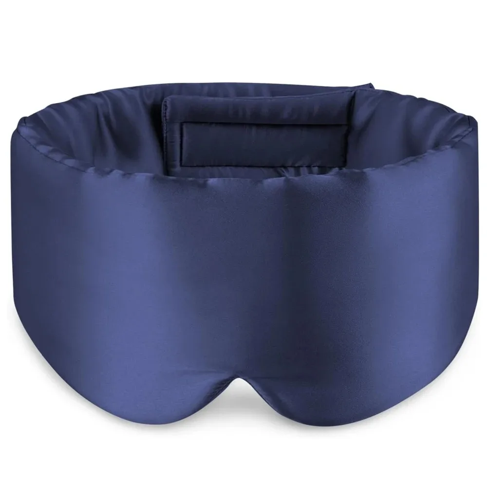 100% Moerbei Zijde Slaapmasker Ooglapje Blokkeren Licht Oogmasker Slaapmasker voor Reizen & Dutje Zacht Gewatteerd Slaapmasker Slaapmasker