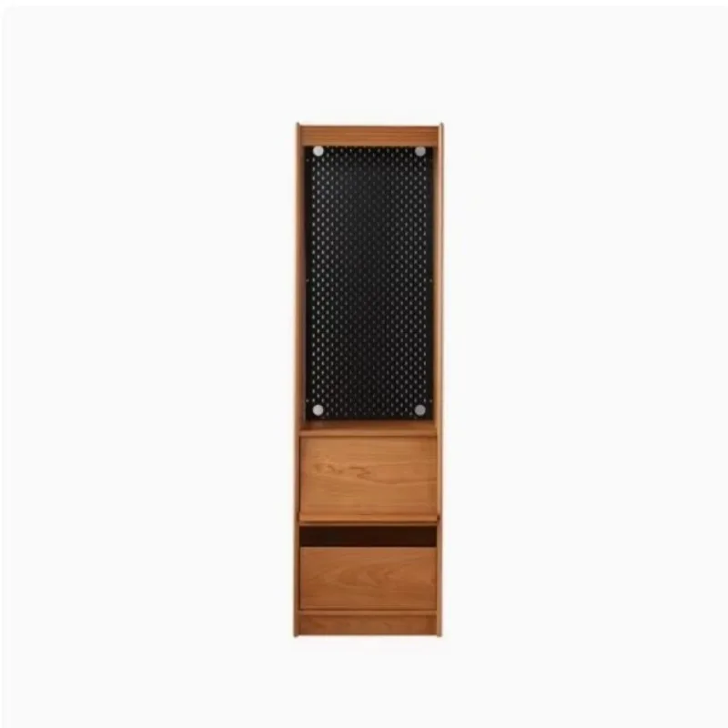 Solid wood cherry wood bookcase size living room study whole wall combination cabinet free combination simple floor