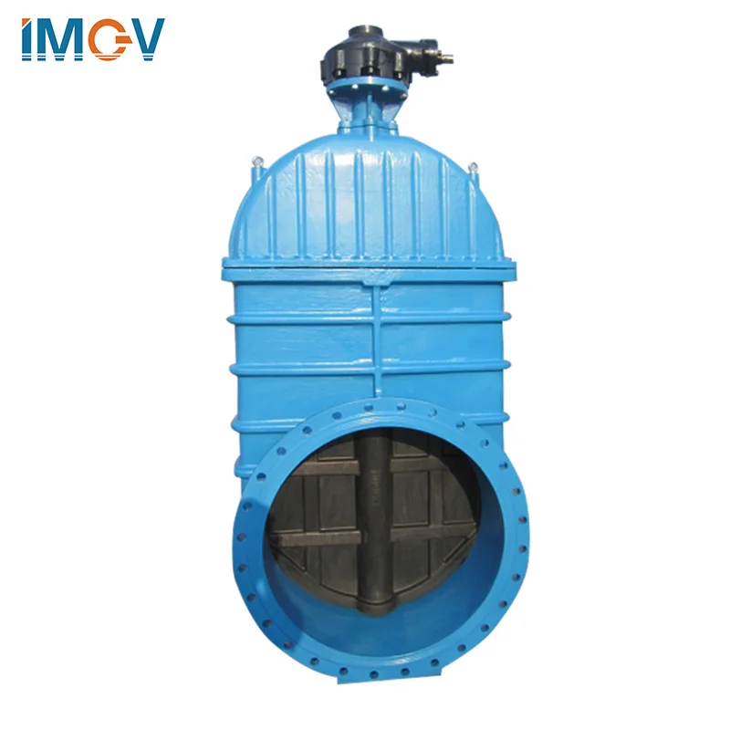 BS5163 أفضل بيع Dn800 الحديد الزهر/الحديد القناة المحرك الكهربائي ارتفاع الجذعية بمحركات صمام البوابة ذات الحواف #4