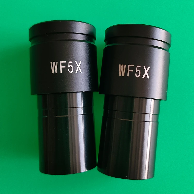 WF5X مجهر زاوية واسعة العدسة عدسة بصرية تصاعد حجم 23.2 مللي متر للمجهر البيولوجي 1 قطعة أو 2 قطعة